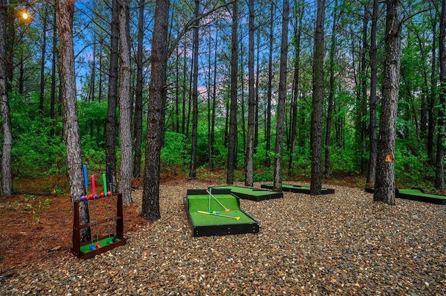1194 Camp Ranch Rd, Broken Bow, OK 74728 - view of home's community with a putting area
