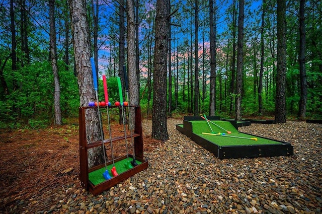1194 Camp Ranch Rd, Broken Bow, OK 74728 - surrounding community with a putting green