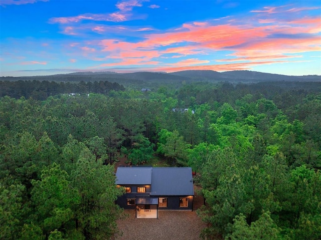 1194 Camp Ranch Rd, Broken Bow, OK 74728 - view of subject property with a forest and mountains