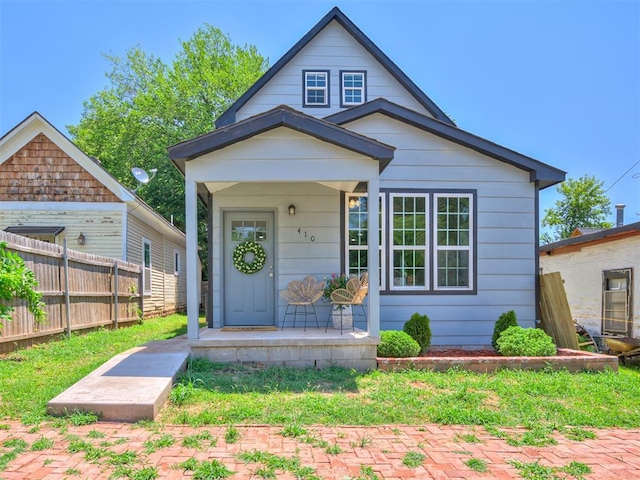 bungalow-style home featuring a porch