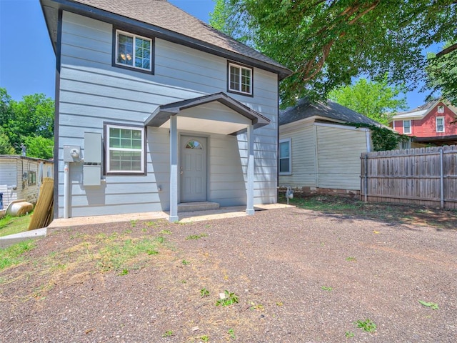 view of front of home