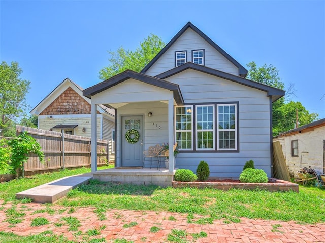 bungalow-style home featuring a porch