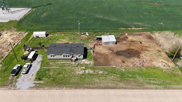 bird's eye view featuring a rural view