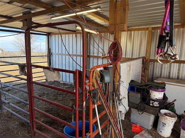 view of stable