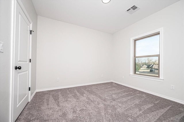 view of carpeted empty room