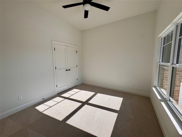 12812 Cobblestone Curve Rd, Oklahoma City, OK 73142 - carpeted spare room with a ceiling fan and baseboards