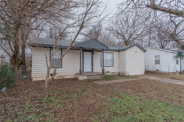 view of front of home