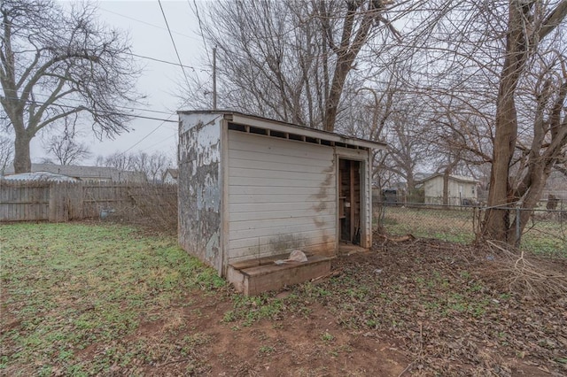 view of outdoor structure