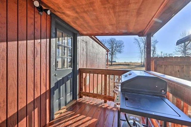 1985 Belpine Loop, Broken Bow, OK 74728 - wooden terrace featuring a grill