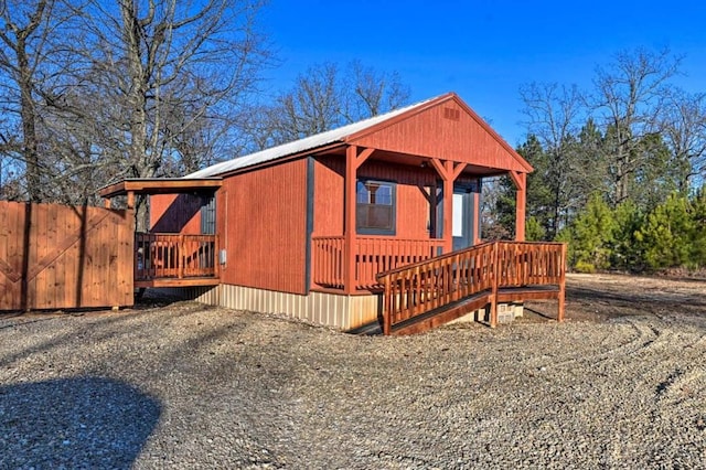 1985 Belpine Loop, Broken Bow, OK 74728 - view of front of house with a deck
