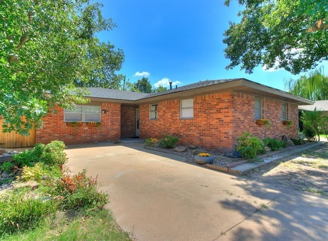 view of ranch-style home