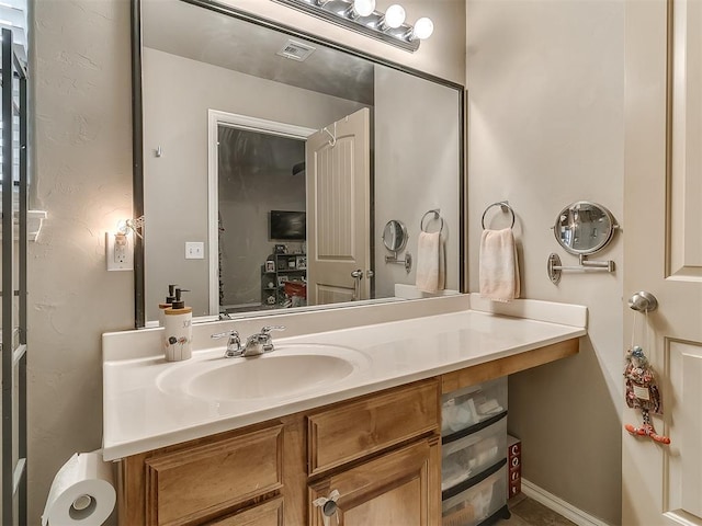 bathroom featuring vanity