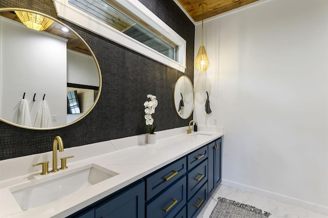 bathroom with vanity