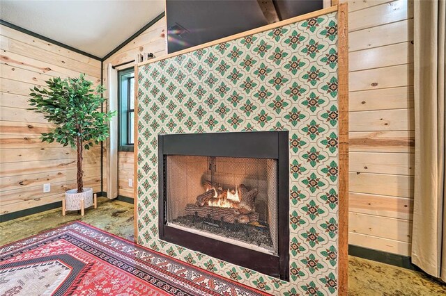 670 Pine Meadow Ln, Broken Bow, OK 74728 - interior details featuring wood walls
