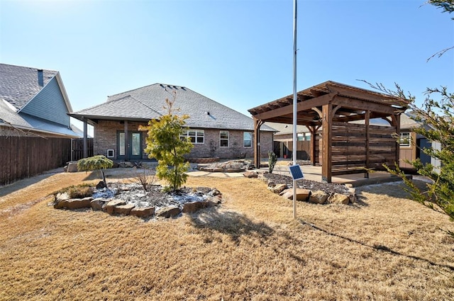 back of property featuring a patio