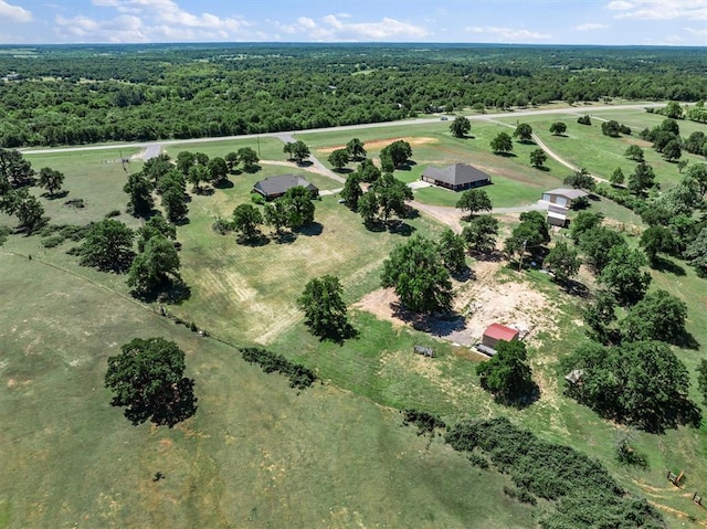 329826 E Hwy 66, Wellston, OK 74881 - aerial view of sparsely populated area with a forest