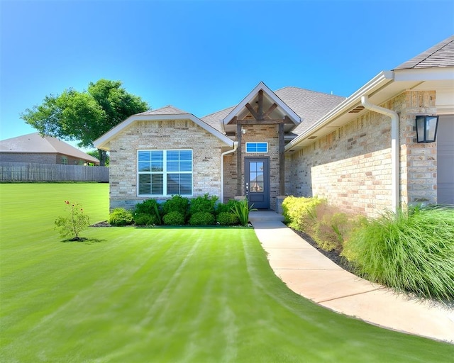 3683 King Arthur Ct, Newcastle, OK 73065 - view of front facade featuring stone siding