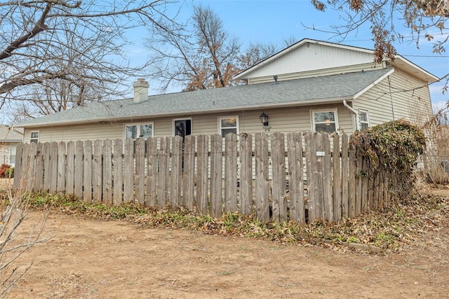 view of back of property