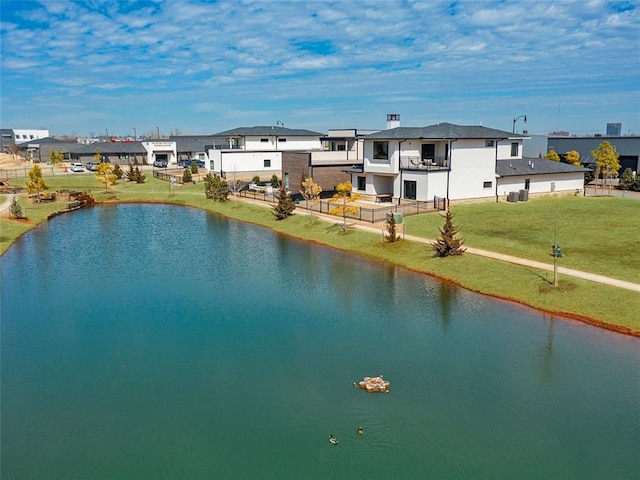 water view featuring a residential view