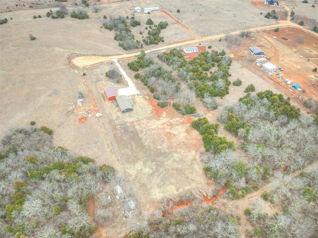 bird's eye view featuring a rural view