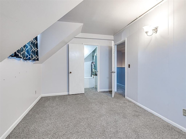 additional living space featuring carpet floors