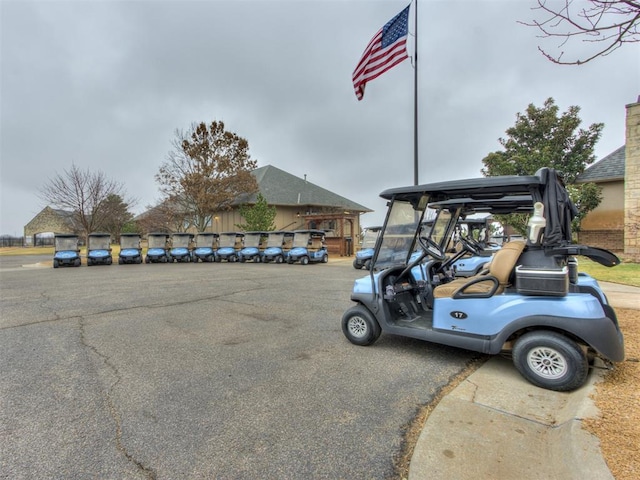 view of vehicle parking