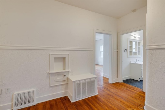 interior space featuring hardwood / wood-style floors