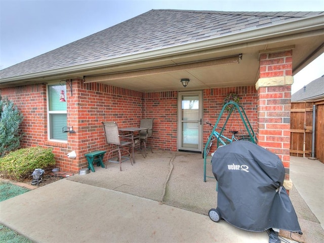 view of patio / terrace featuring area for grilling