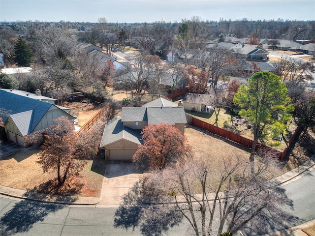 drone / aerial view with a residential view