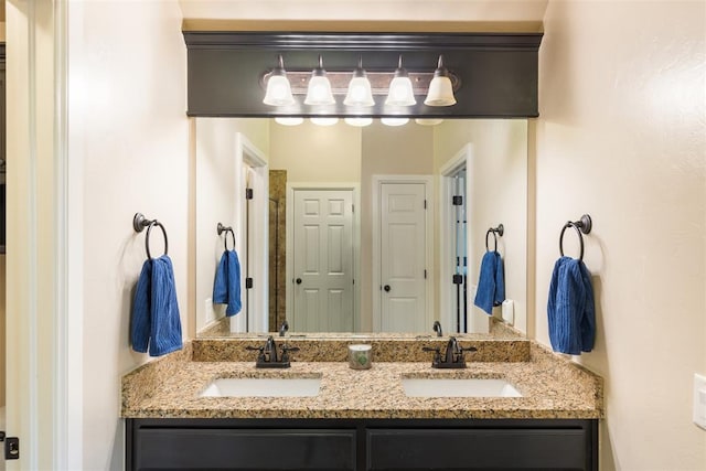 3524 Mount Mitchell Ln, Norman, OK 73069 - bathroom with double vanity