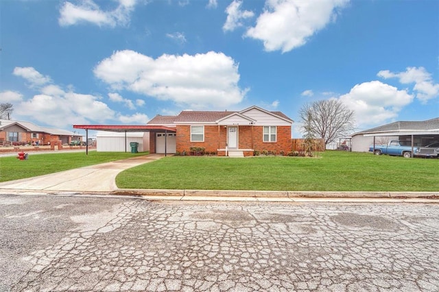 view of front of home with a front yard