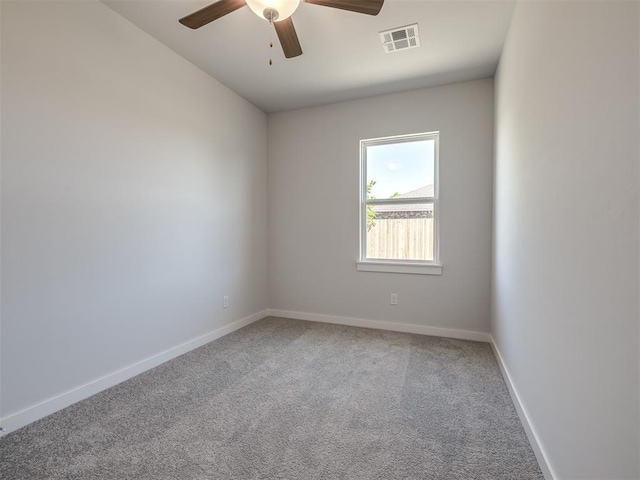 13136 Mannington Rd, Edmond, OK 73025 - carpeted empty room with a ceiling fan and baseboards