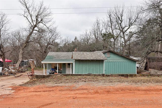 view of outdoor structure featuring a porch