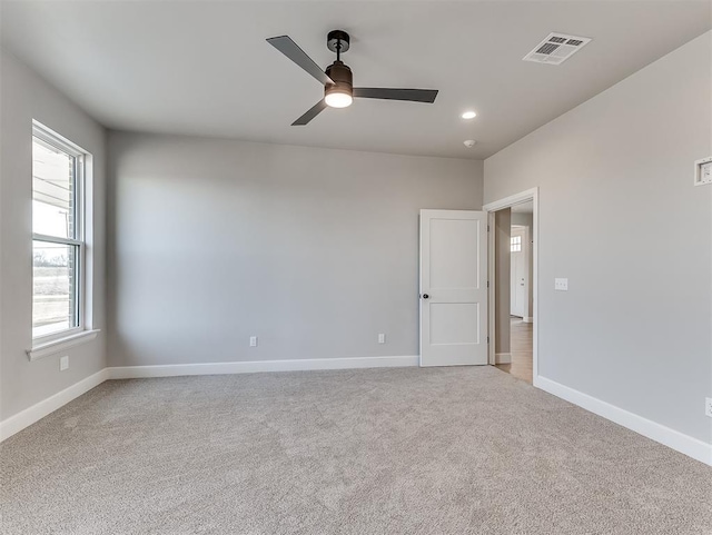 6209 Rivergate Dr, Shawnee, OK 74804 - carpeted spare room featuring ceiling fan