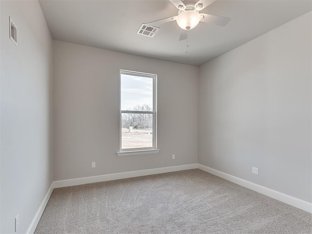 6209 Rivergate Dr, Shawnee, OK 74804 - empty room with ceiling fan and carpet flooring