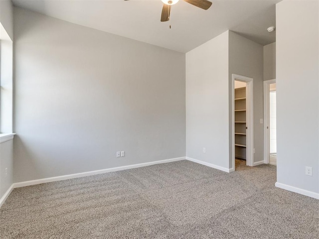 817 Carrie Ct, Purcell, OK 73080 - carpeted empty room featuring baseboards and ceiling fan
