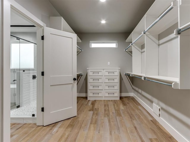 3134 NW 37th St, Newcastle, OK 73065 - walk in closet with light wood finished floors