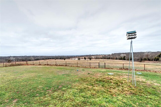 1901 E 15th St, Chandler, OK 74834 - view of yard featuring a view of countryside