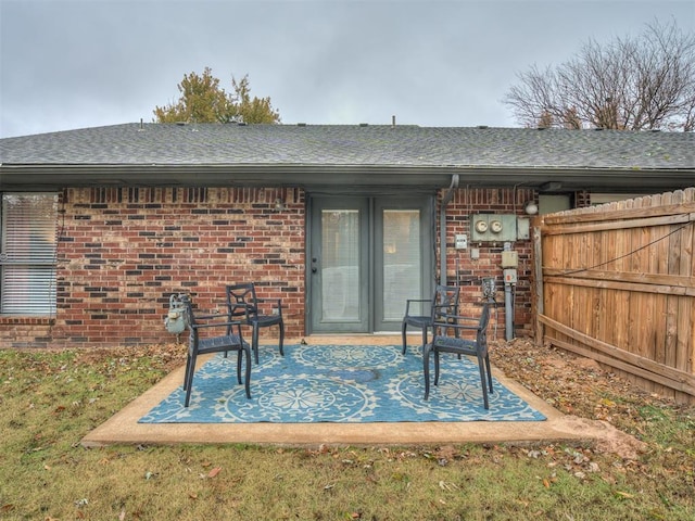 2108 Barton St Unit 2110, Norman, OK 73072 - view of patio with fence