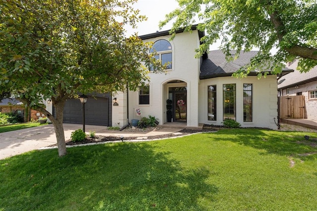 1408 NW 147th St, Edmond, OK 73013 - view of front of house with concrete driveway, brick siding, and roof with shingles