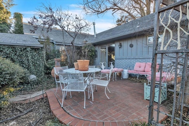 view of patio / terrace with outdoor dining area