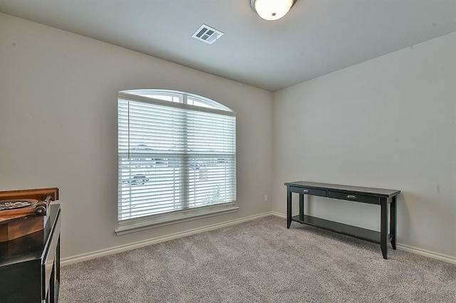 view of carpeted empty room