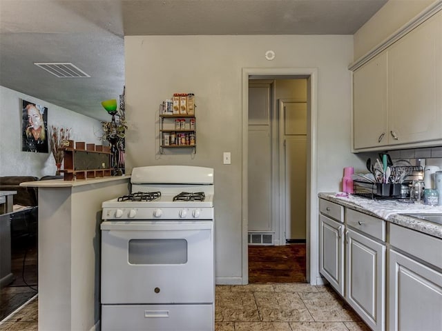 kitchen with gas range gas stove