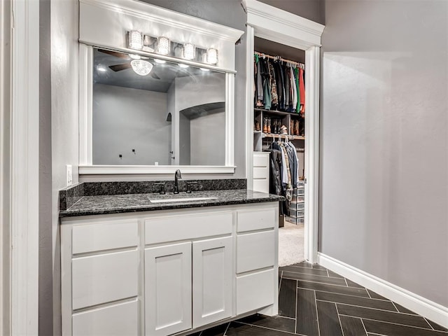 bathroom featuring vanity