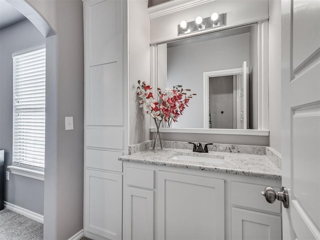 bathroom with vanity