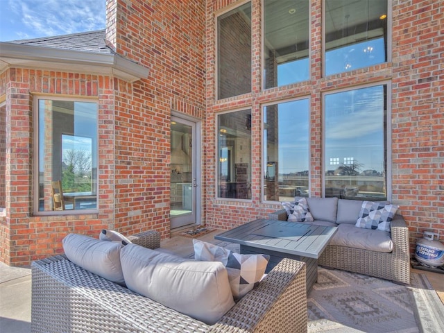 view of patio / terrace featuring outdoor lounge area