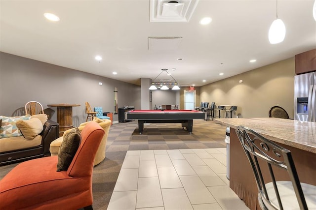 5900 Mosteller Dr Unit St32, Oklahoma City, OK 73112 - recreation room featuring recessed lighting and billiards