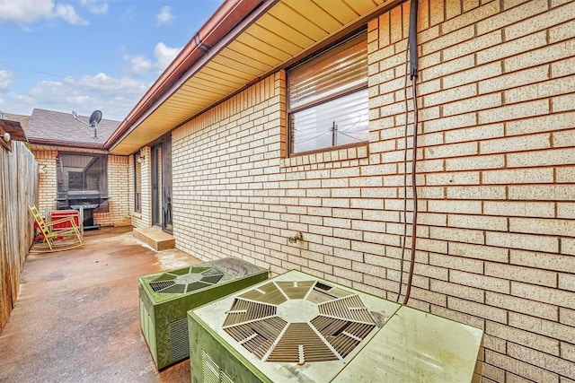 view of patio featuring area for grilling