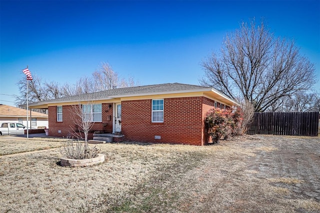 view of ranch-style home