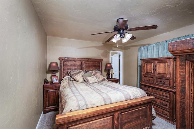 404 N Bryan Ave, Mangum, OK 73554 - carpeted bedroom featuring ceiling fan